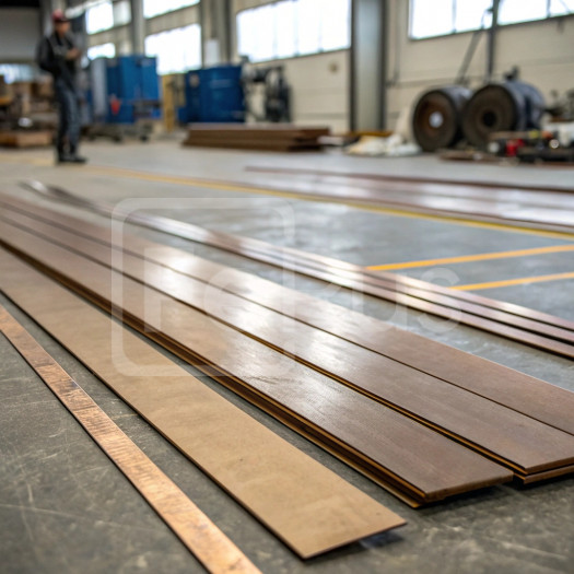 Полоса бронзовая электросварная 0,35х100 мм БрБНТ1,9 ГОСТ 1789-2013